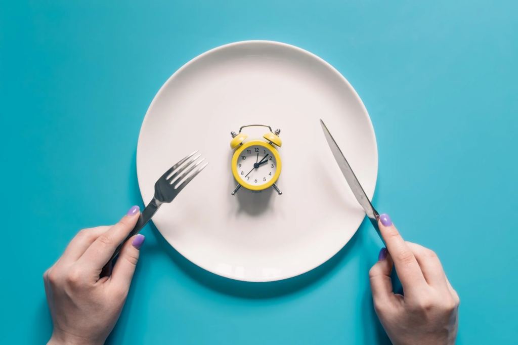 Plato reloj ayuno intermitente